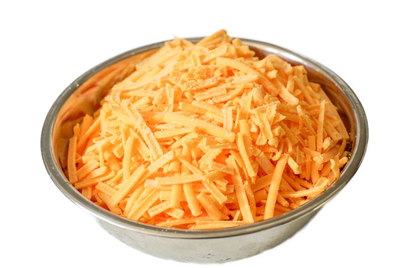 CHEESE CHEDDER STYLE SHREEDED 4 5 LB BAGS PER CASE