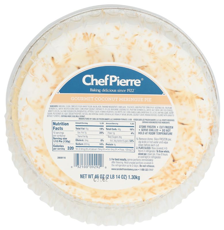 PIE COCONUT MERINGUE GOURMET
