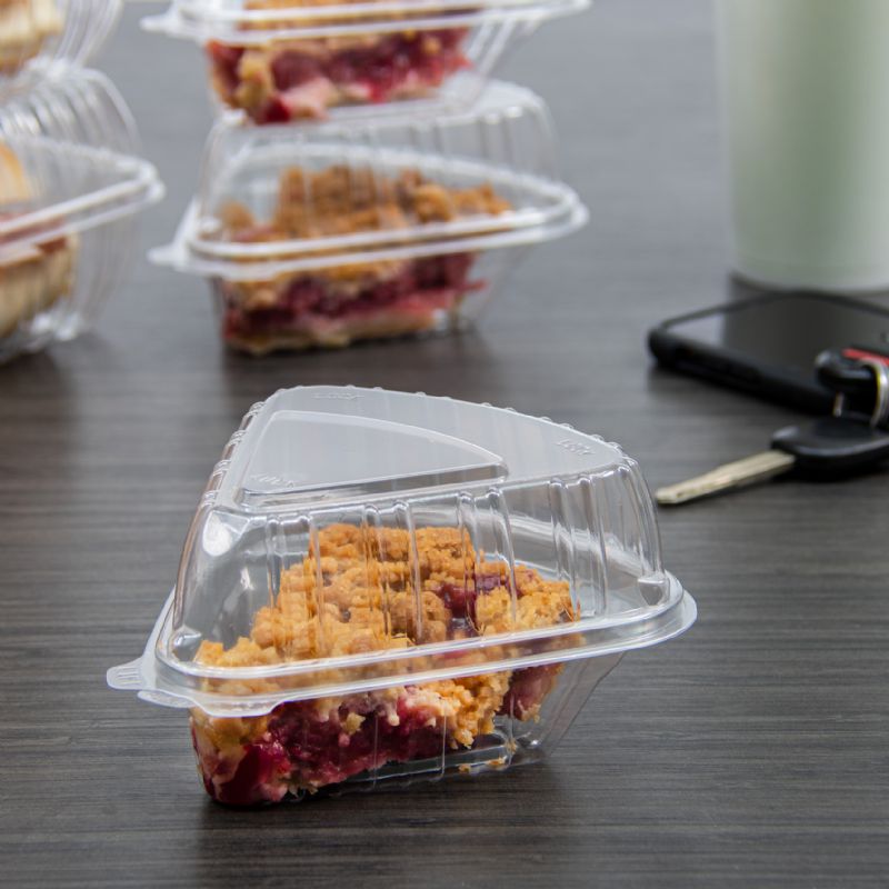 CONTAINER PIE WEDGE PLA CLR