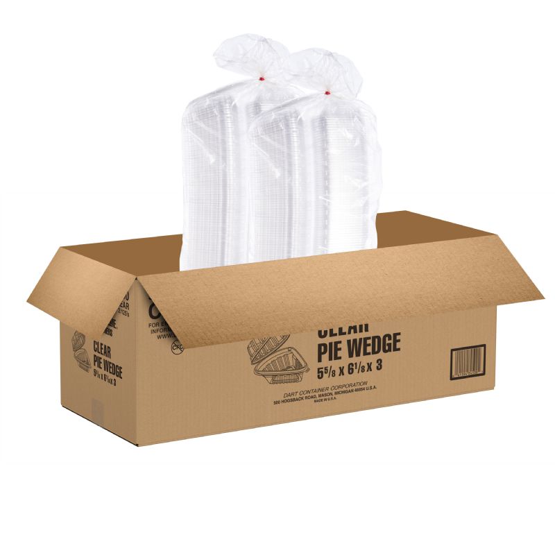 CONTAINER PIE WEDGE PLA CLR