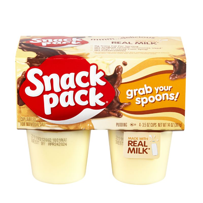 PUDDING VANILLA SNACK PACK SO