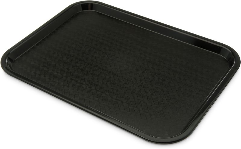 TRAY CAF POLY BLACK NSF 12X16