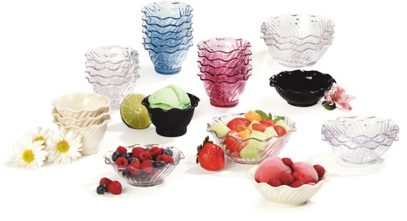 DISH TULIP PLASTIC CLEAR 5 OZ