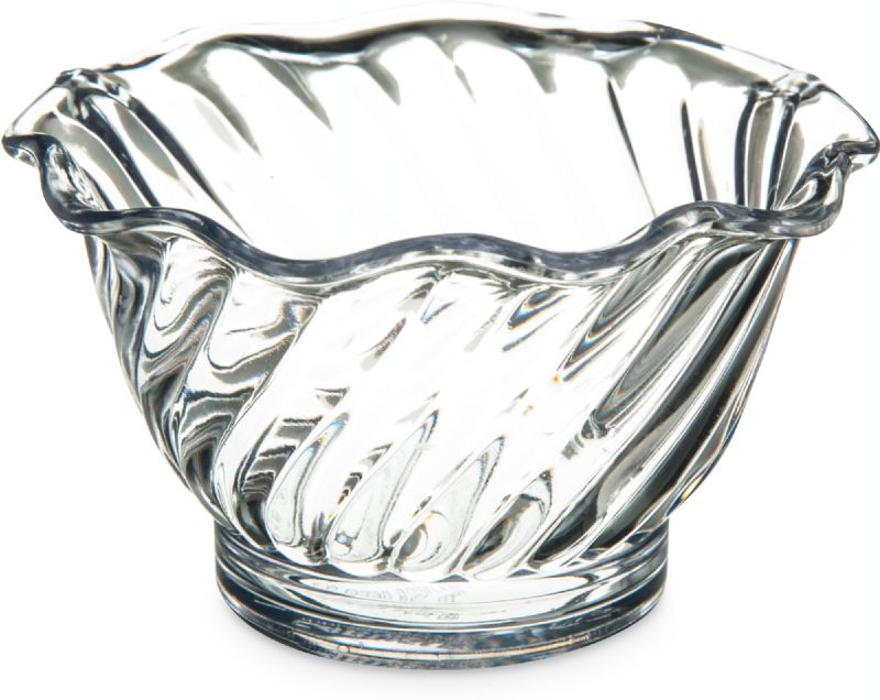DISH TULIP PLASTIC CLEAR 5 OZ