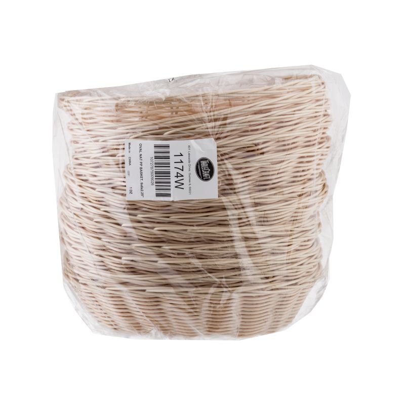 BASKET POLY CORD NATURAL 9X6X3