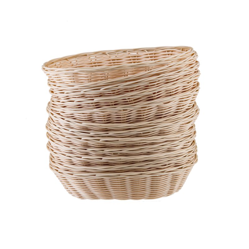 BASKET POLY CORD NATURAL 9X6X3