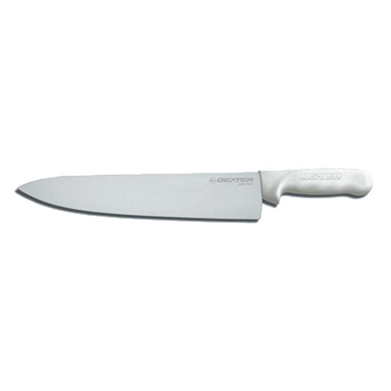 KNIFE CHEF WHITE POLY HANDLE 12