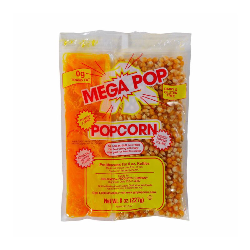 POPCORN POPPING PACK 8 OZ