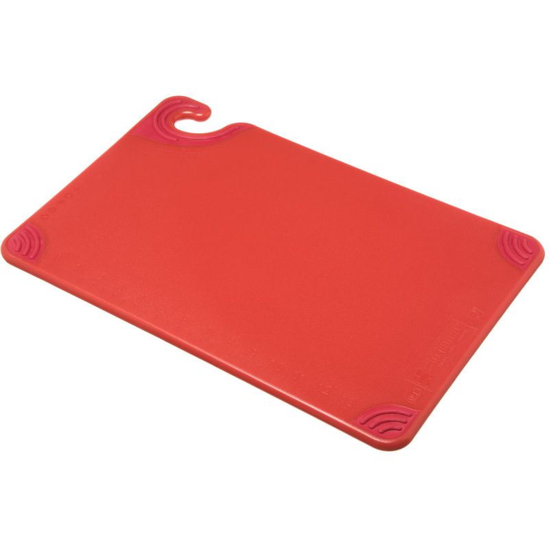CUTTING BOARD SAFE-T-GRIP RED 12X18