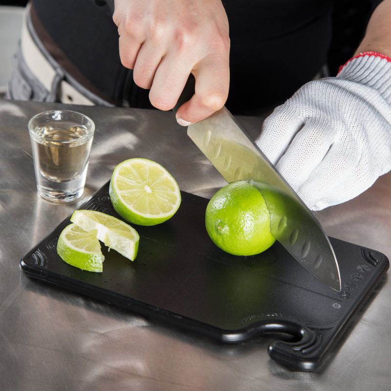 CUTTING BOARD BLACK ANTI-SLIP 6X9