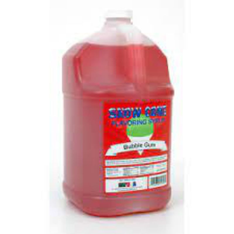 SYRUP SNOW CONE BUBBLE GUM 1 GAL