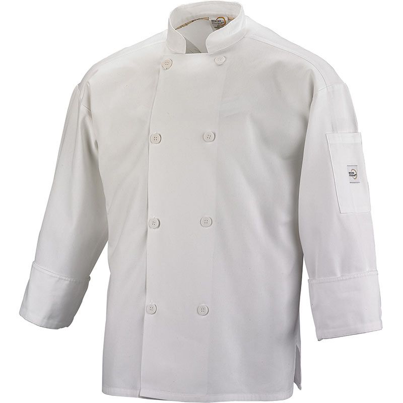 COAT CHEF SMALL UNISEX WHITE LONG SLV