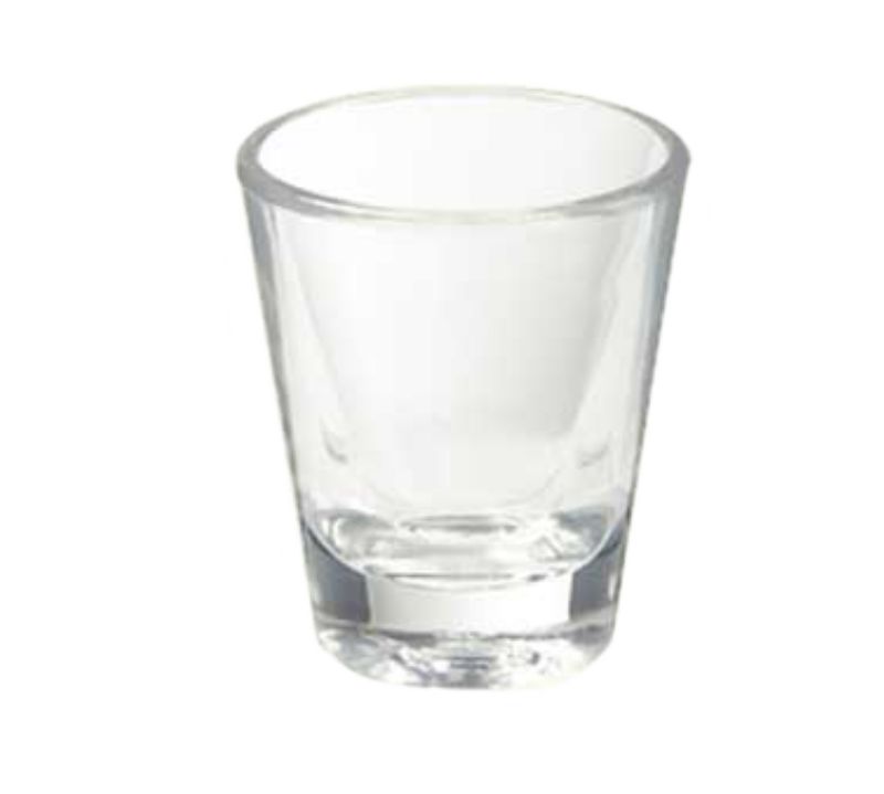 GLASS SHOT SAN CLEAR PLASTIC 1.5 OZ