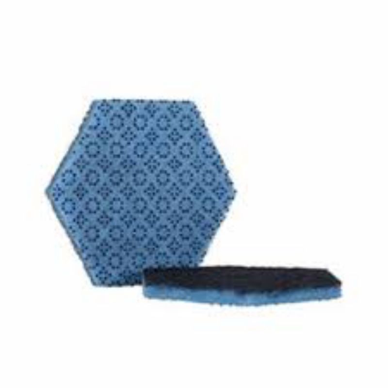 PAD SCOUR LOW SCRATCH HEXAGON SHAPE PAD SCOUR LOW SCRATCH HEXAGON SHAPE