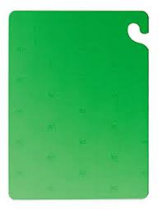 CUTTING BOARD GREEN PRODUCE 12X18X.5