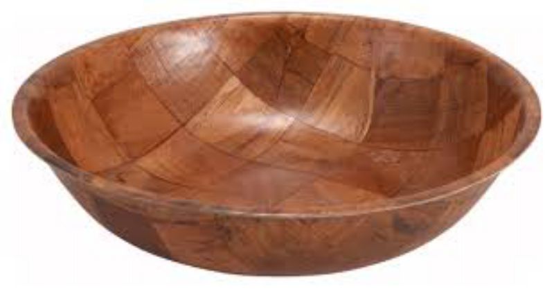 BOWL SALAD/PASTA KEYAKI WOOD 8 DIAM