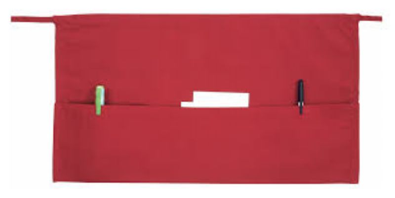 APRON WAIST RED 3 POCKET 21X12