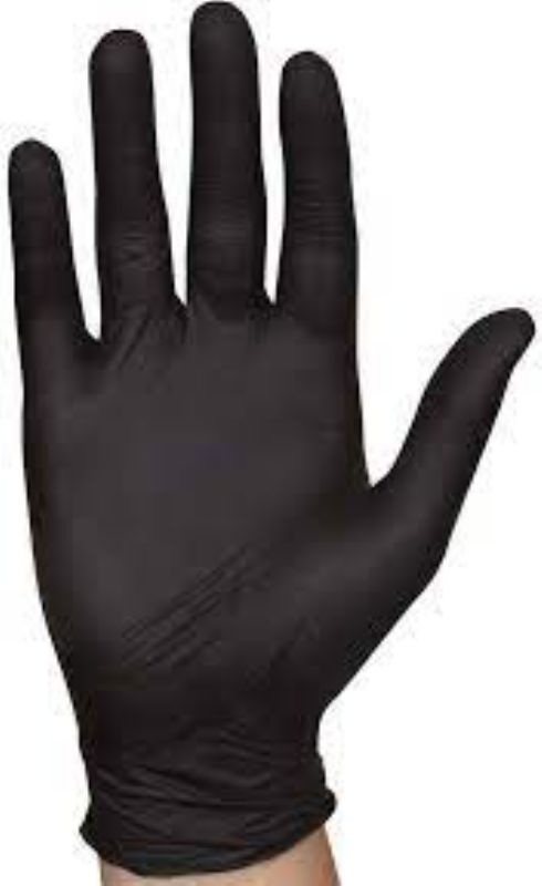 GLOVE NITRILE BLACK MED POWDER FREE