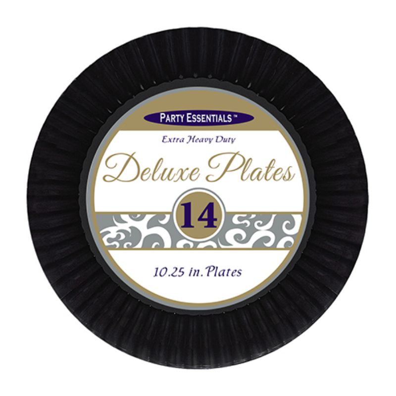 PLATE DELUXE BLACK 10.25