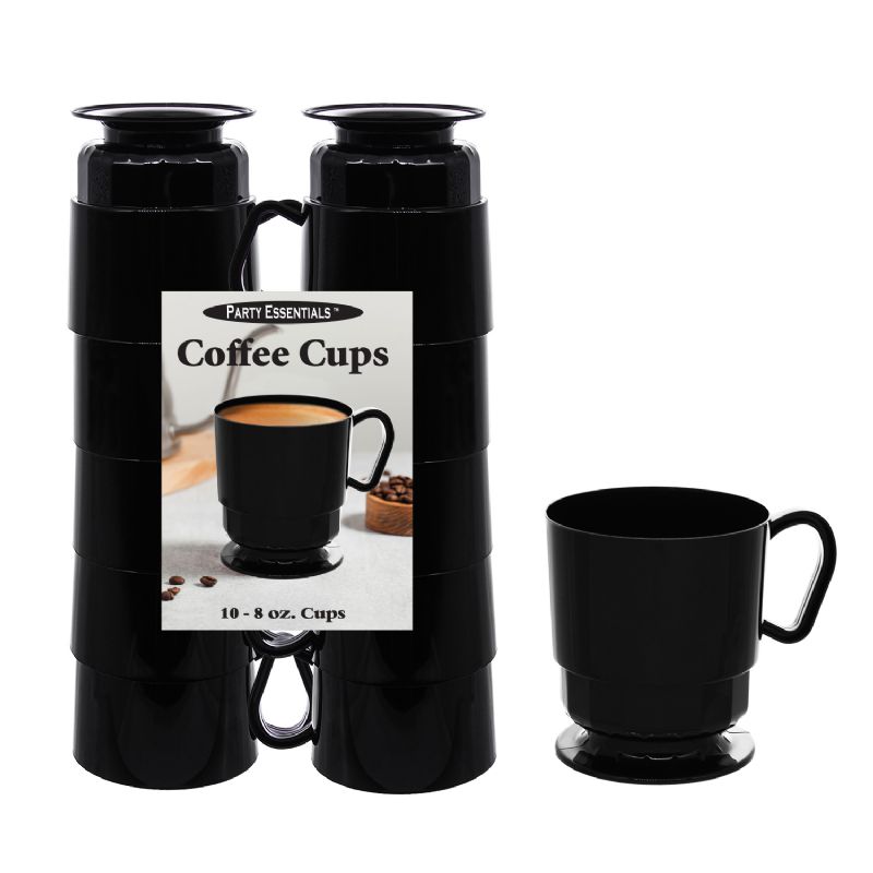 CUP COFFEE DELUXE BLACK 8 OZ