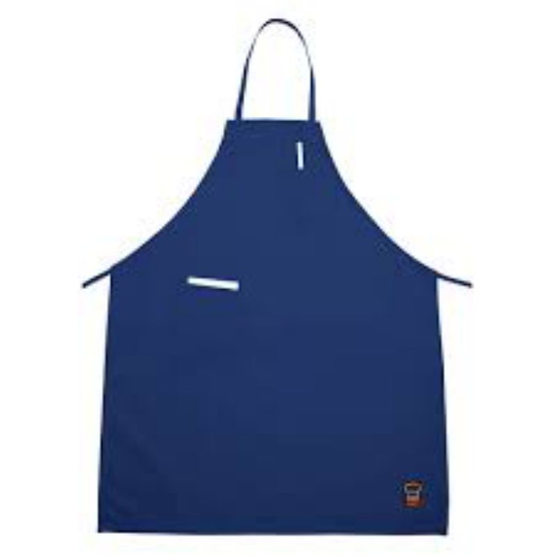 APRON FULL SIZE 2 POCKET BLUE 33X26