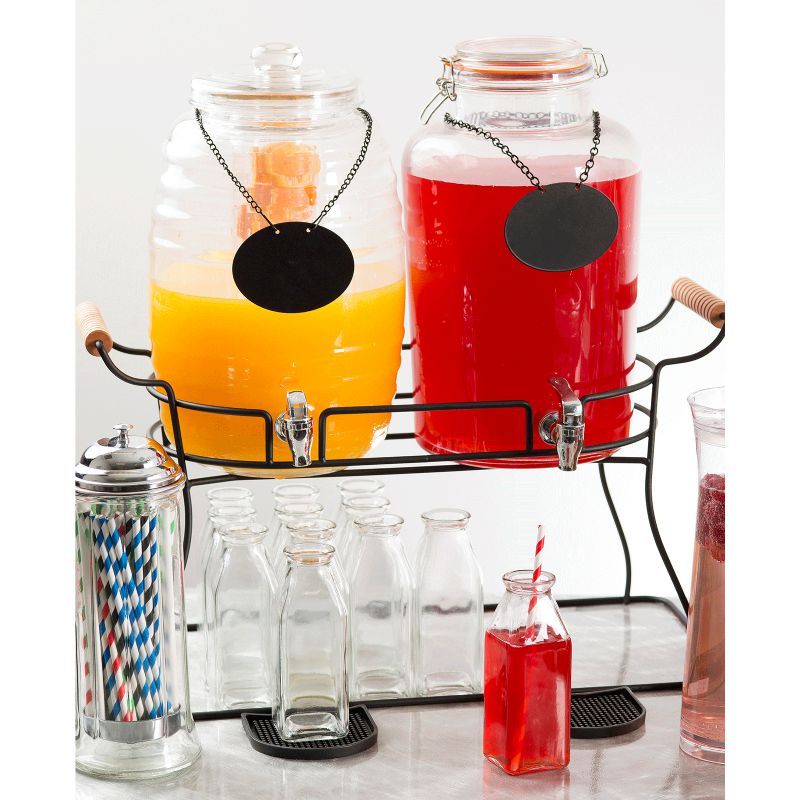 BASE BEV DISPENSER DBL WIRE BLACK