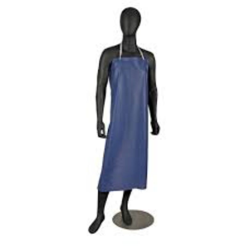 APRON VINYL DISHWASH BLUE 12 MIL