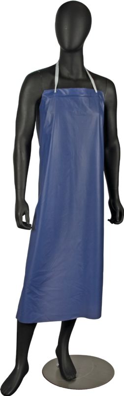 APRON VINYL DISHWASH BLUE 12 MIL