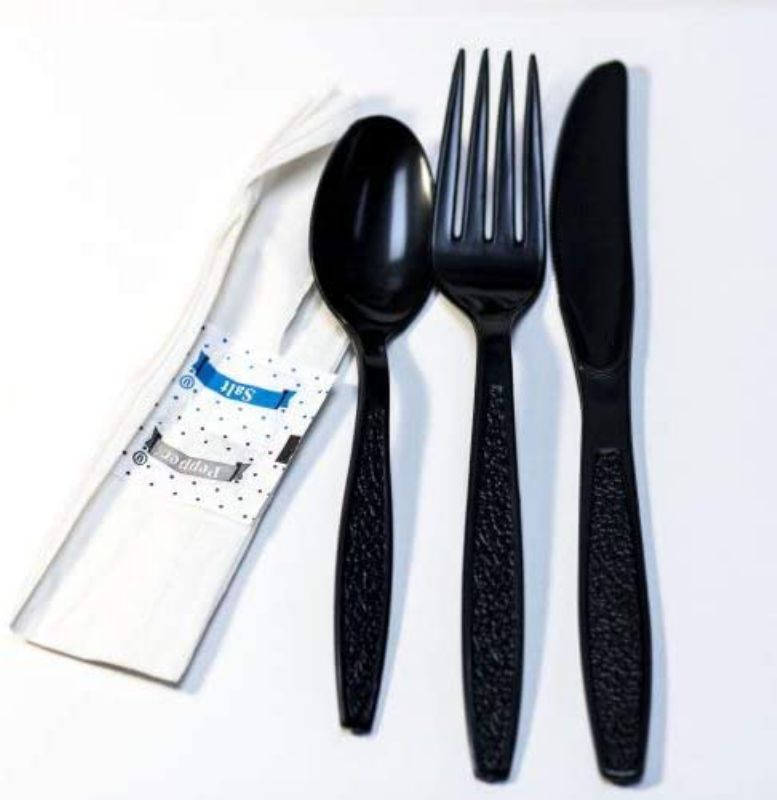 CUTLERY KIT HEAVY DUTY BLACK