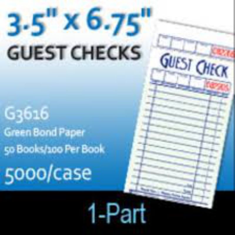 GUEST CHECK 1 PART