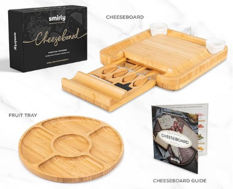 CHARCUTERIE CHEESE BOARD V1 INCLUDES FRUIT BOARD