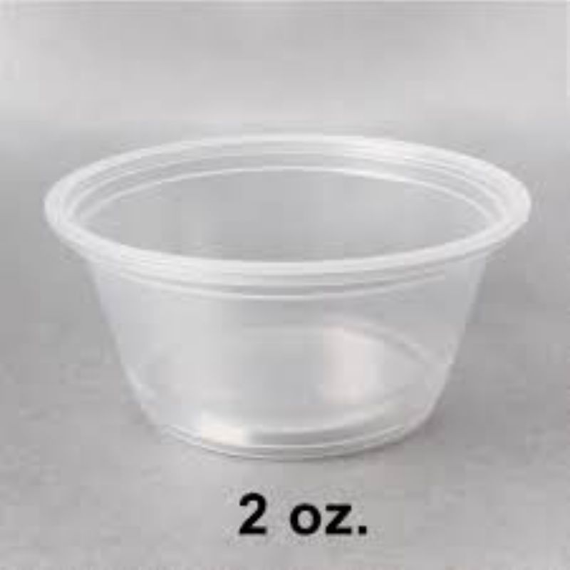 CUP SOUFFLE PLASTIC CLEAR 2 OZ