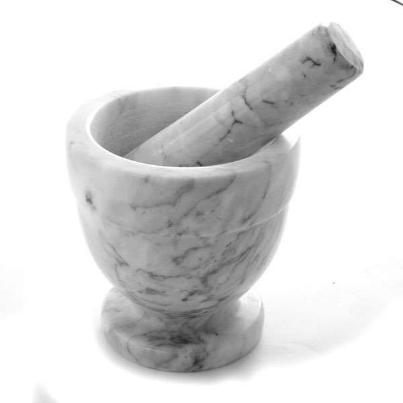 MORTAR ON PESTLE MARBLE 3/4 CUP
