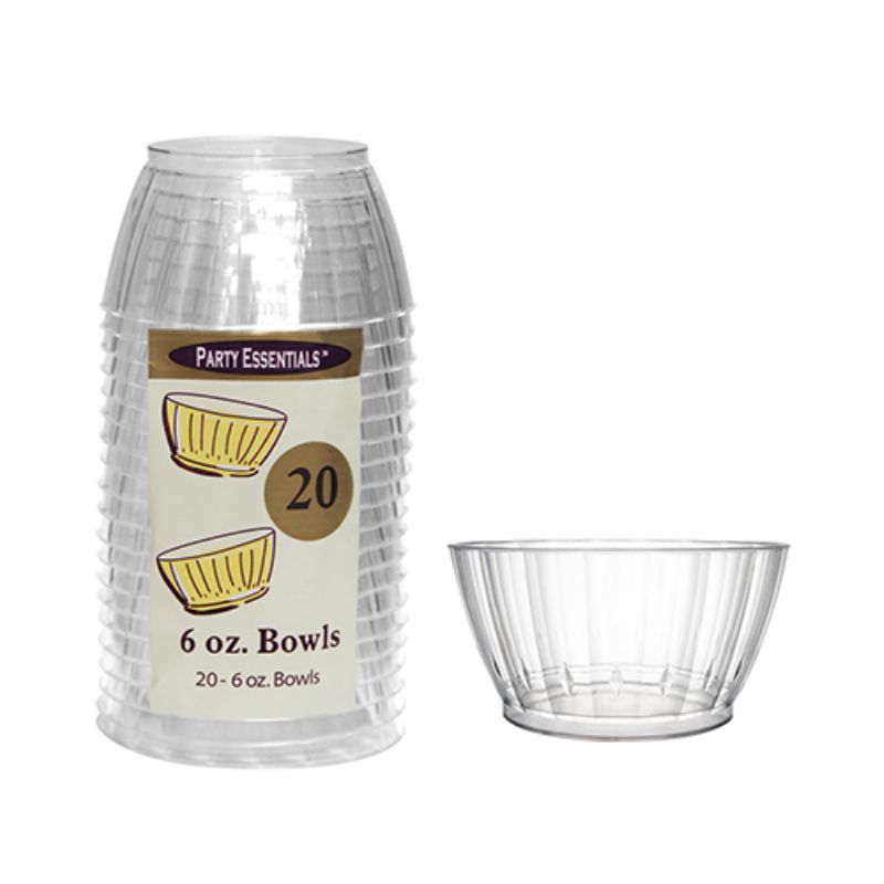 BOWL DELUXE CLEAR 6 OZ