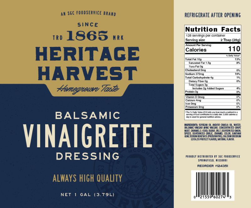 DRESSING BALSAMIC VINEGRETTE