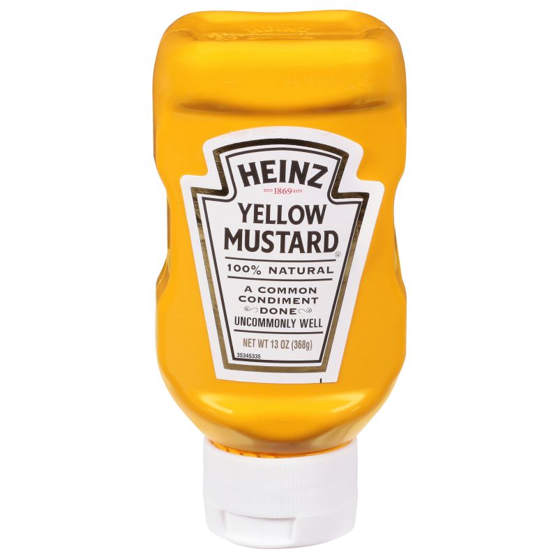 MUSTARD BOTTLE UPSIDE DOWN