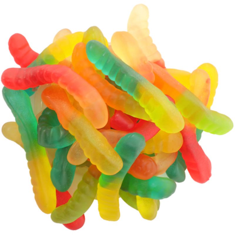 CANDY GUMMY WORM MINI NEON SO