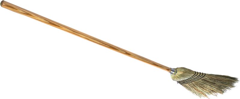 BROOM WAREHOUSE STRAW WOOD HNDL 56