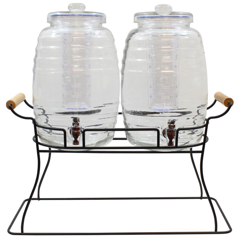 BASE BEV DISPENSER DBL WIRE BLACK