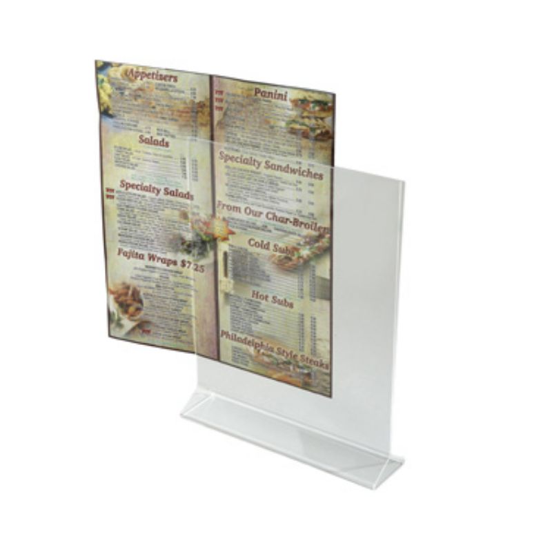 HOLDER MENU CARD ACRYLIC 8X11