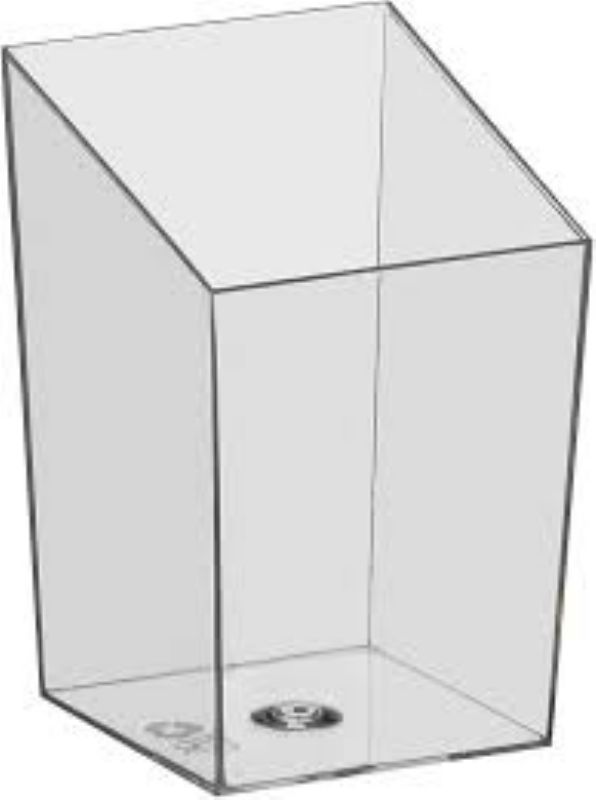 CUP MINI CURVED SQUARE CLEAR 3.5 OZ