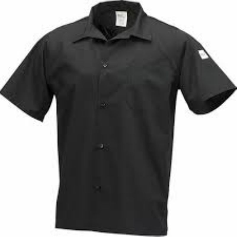 SHIRT CHEF UNISEX BLACK MEDIUM SHIRT CHEF UNISEX BLACK MEDIUM
