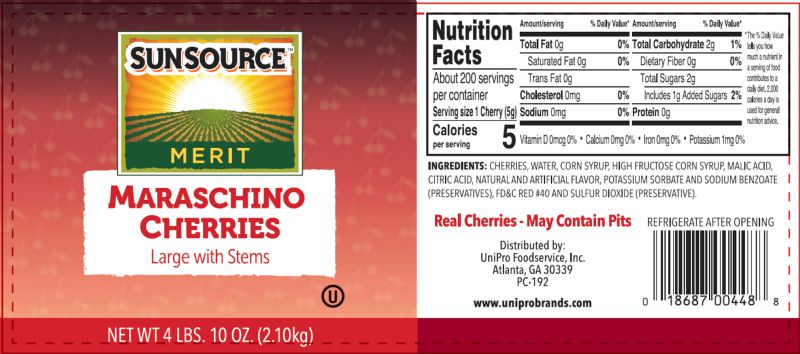 CHERRY MARASCHINO W/STEM