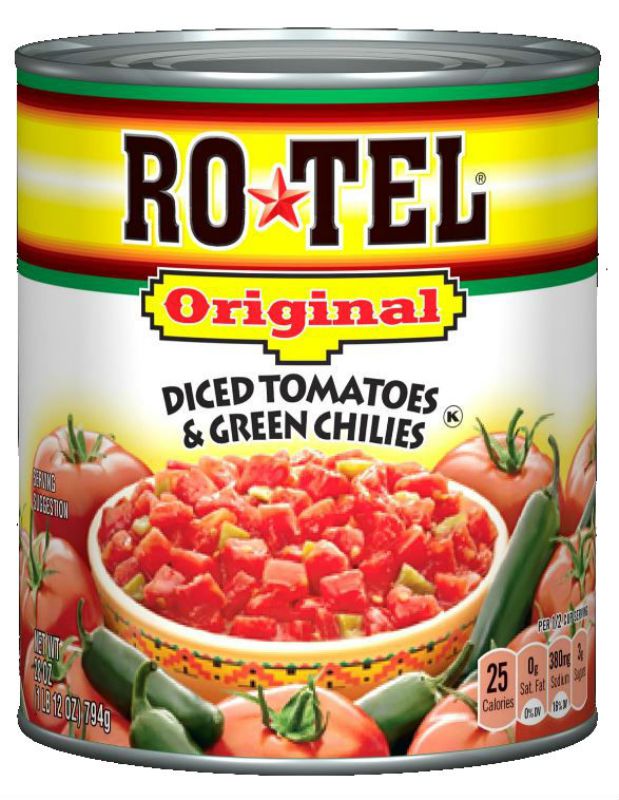 TOMATO DICED GREEN CHILI ROTEL