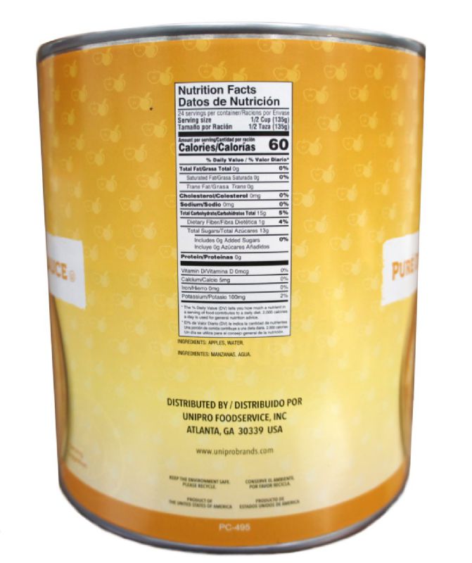 APPLESAUCE NATURAL UNSWEETENED