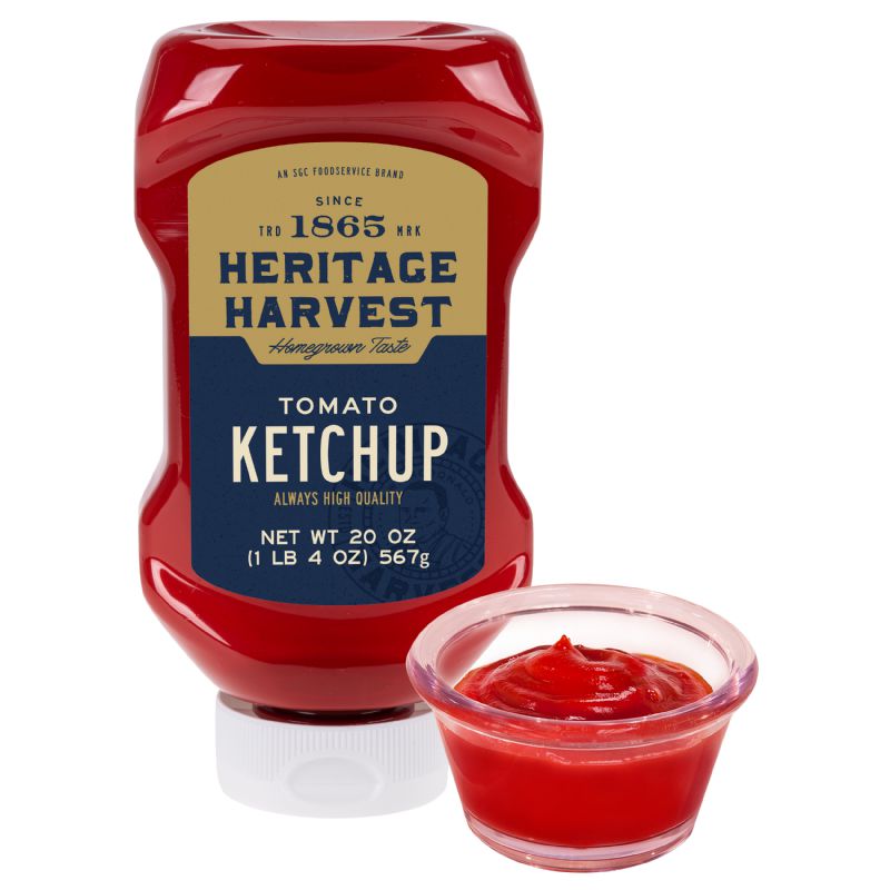 KETCHUP BOTTLE RED UPSIDE DOWN