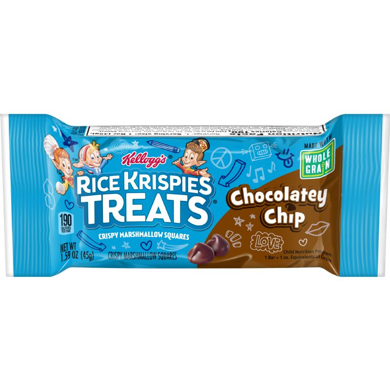 SNACK RICE KRISPIE TREAT CHOC CHIP WG