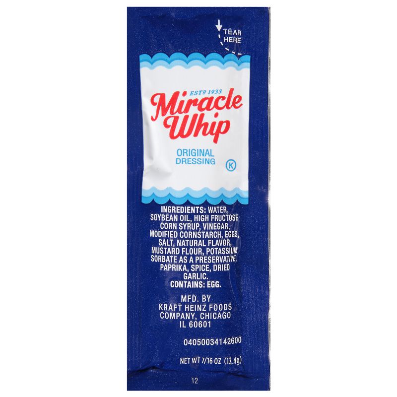 DRESSING SALAD PC MIRACLE WHIP PACKET