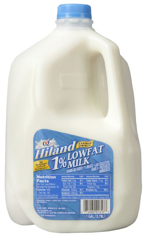 MILK 1% 1 GAL 4 TO CRATE