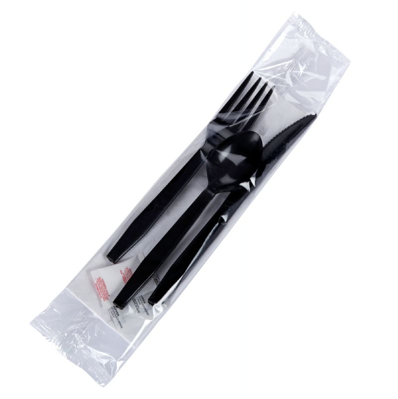 CUTLERY KIT MED WGT BLACK